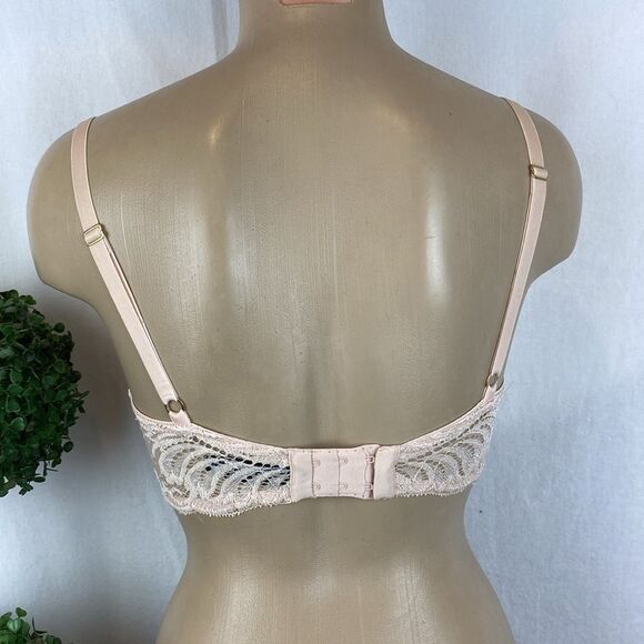 Natori Nude 730023 Feathers Lace Underwire Contour Bra 30DDD - Picture 3 of 7
